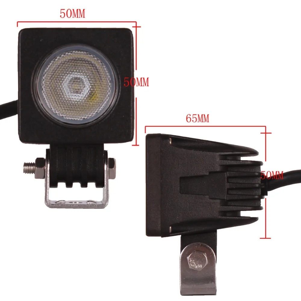 10W LED Work Light 12V 24V 2Inch Mini Car Auto Truck ATV Motorcycle 4X4 4WD Tractor Bicycle Indicator Fog Lamp Driving Headlight