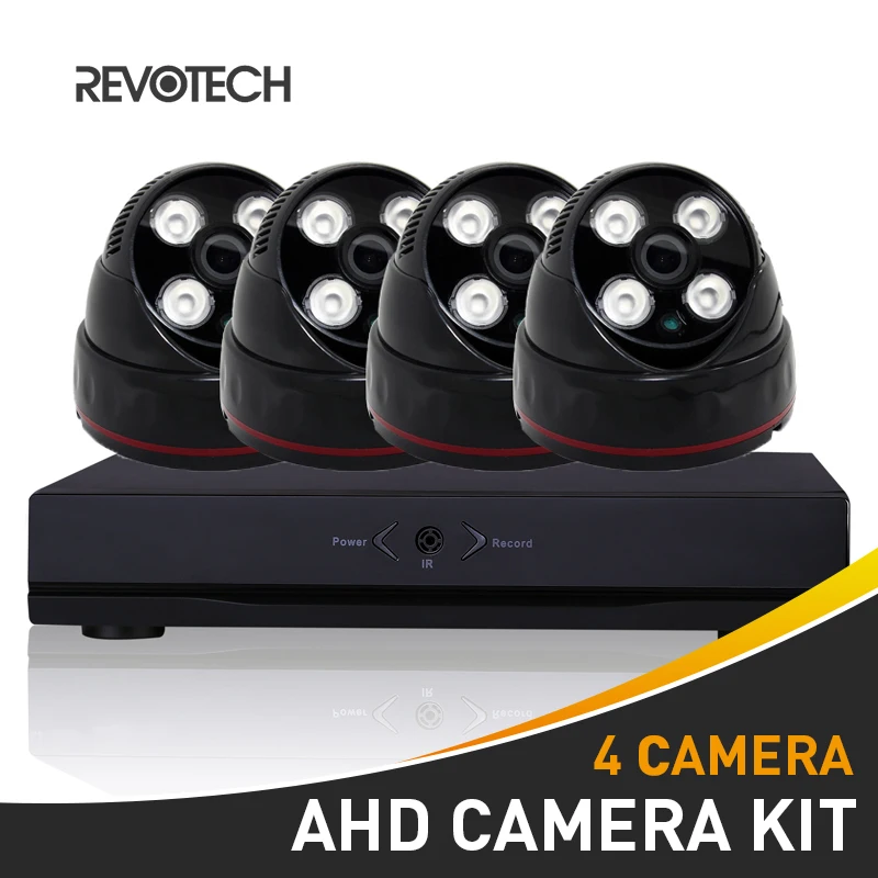 Комплект 4-канальной системы видеонаблюдения 1080P AHD купольная камера наборы для