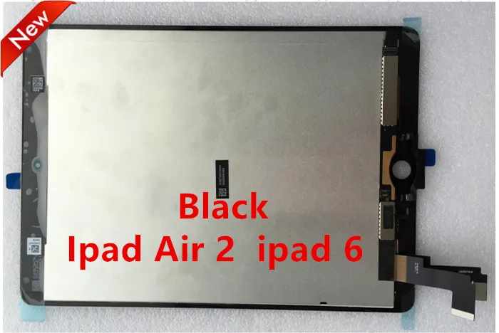 Original New For Ipad Air 2 2nd ipad 6 A1567 A1566 LCD Display Touch Screen Digitizer Glass Lens Assembly Replacement Black