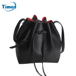 TIMED сумка Твердые завязки ведро сумки для женщин Новинка 2018 года Высокое качество PU женские кожаные сумки модные женские сумки
