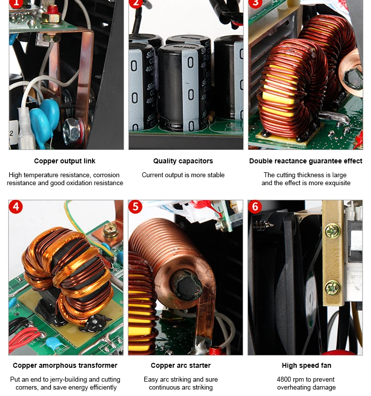 Andeli inteligente portátil monofásico igbt inversor TIG-250G