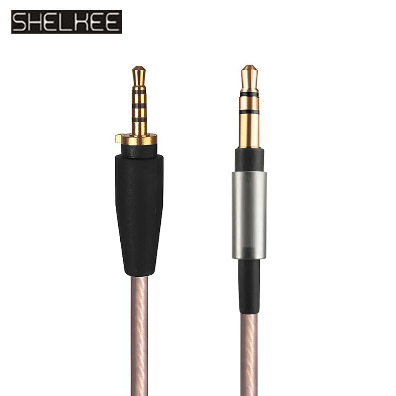 Высокое качество посеребренный Обновление Аудио кабель Шнур Линия для Sennheiser Urbanite XL ВКЛ/над ушным кабелем с микрофоном Регулятор громкости