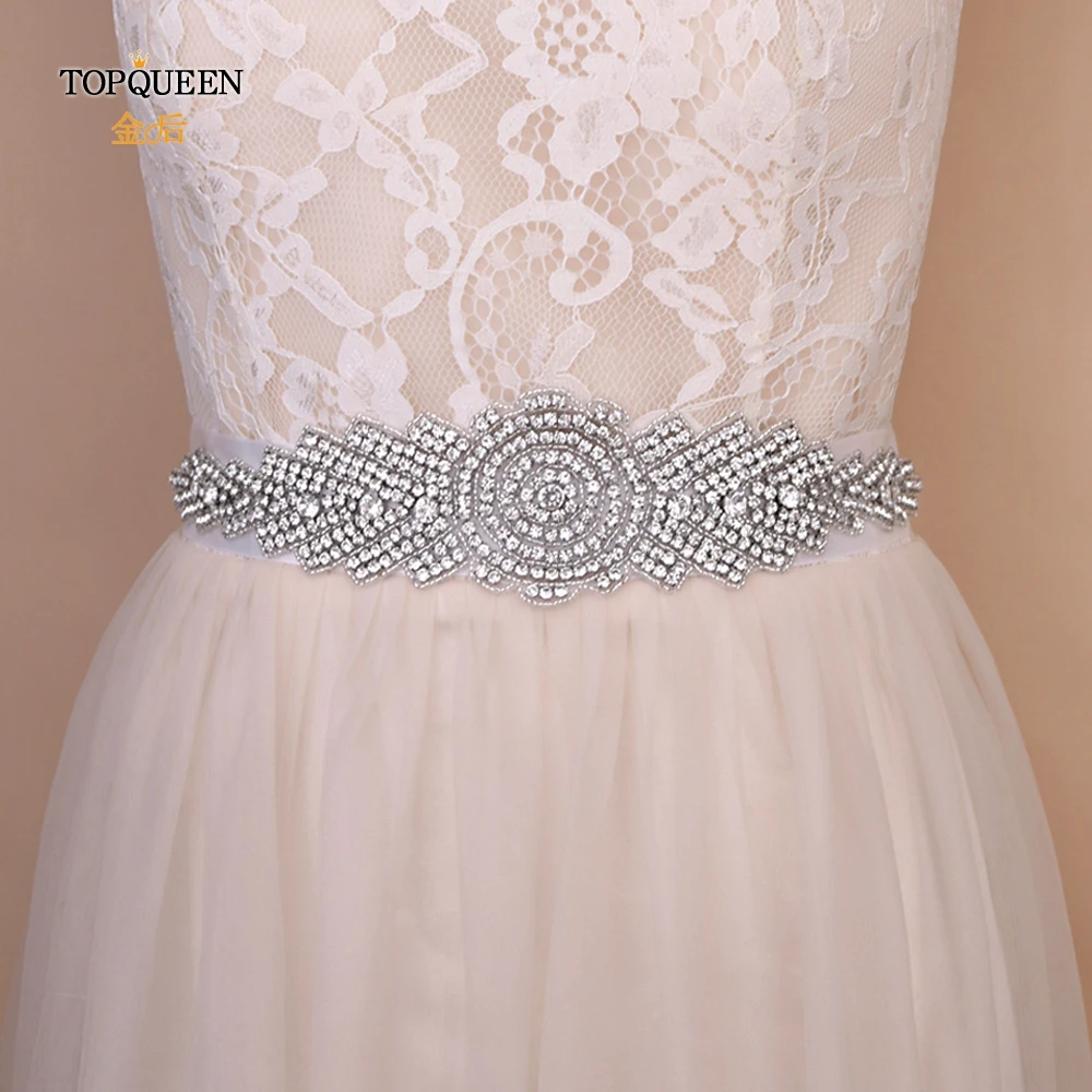TOPQUEEN S23 дизайнерские ремни горный хрусталь свадебный пояс платье пояс Свадебные аксессуары Свадебный Пояс для 16 цветов
