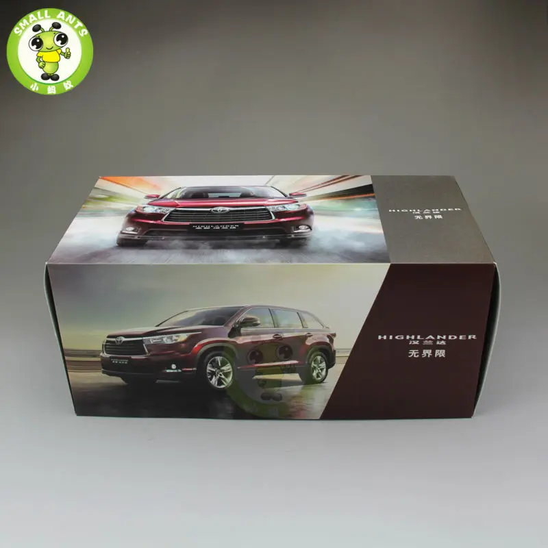 1:18 Highlander литая под давлением модель автомобиля SUV белого цвета