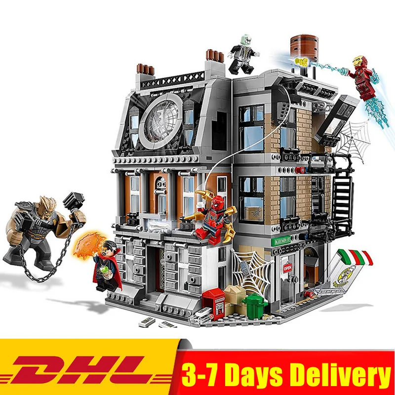 

Clone LegoINGLY 76108 Marvel Super Heroes Avengers: Infinity War Sanctum Sanctorum Showdown Model Blocks Bricks Kids Toys Gifts