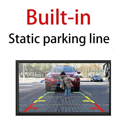 HD Автомобильная камера заднего вида с траекторией для Audi A3/A4(B6/B7/B8)/Q5/Q7/A8 - Название цвета: Static Parking Line
