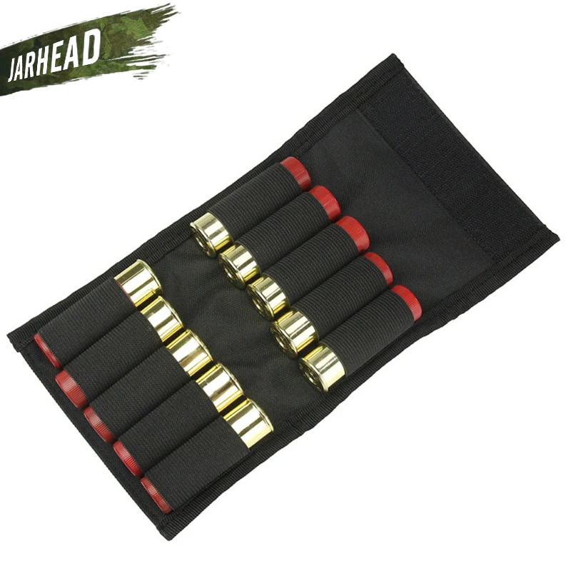 

Outdoor Molle Ammo Shells Bullet Case Nylon Waterproof Tactical 10 Shotgun Shells Pouch Bags Hunting Accessory Bag ,2 pieces/lot