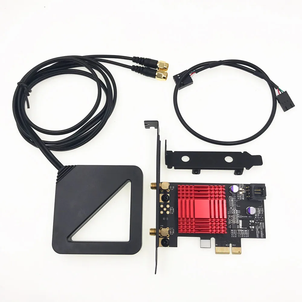 Для Intel AX200 AX200NGW 802.11ac 2400 Мбит/с Bluetooth 5,0 Настольный PCI E 1X адаптер|Сетевые карты| | АлиЭкспресс
