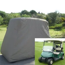 New Waterproof 2 Passengers Car Detector Golf Cart Protect Cover UV Resistant For Two Passenger Car Club Car Khaki