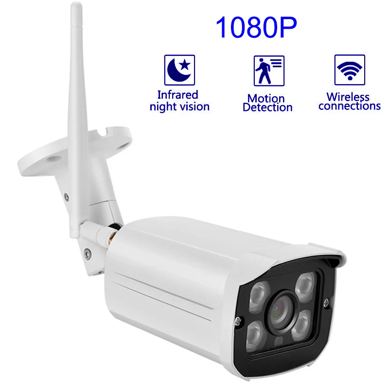 

Outdoor Security Camera Wireless HD Waterproof 2MP 1080P CCTV with Infrared LEDs Networks Camera LCC77