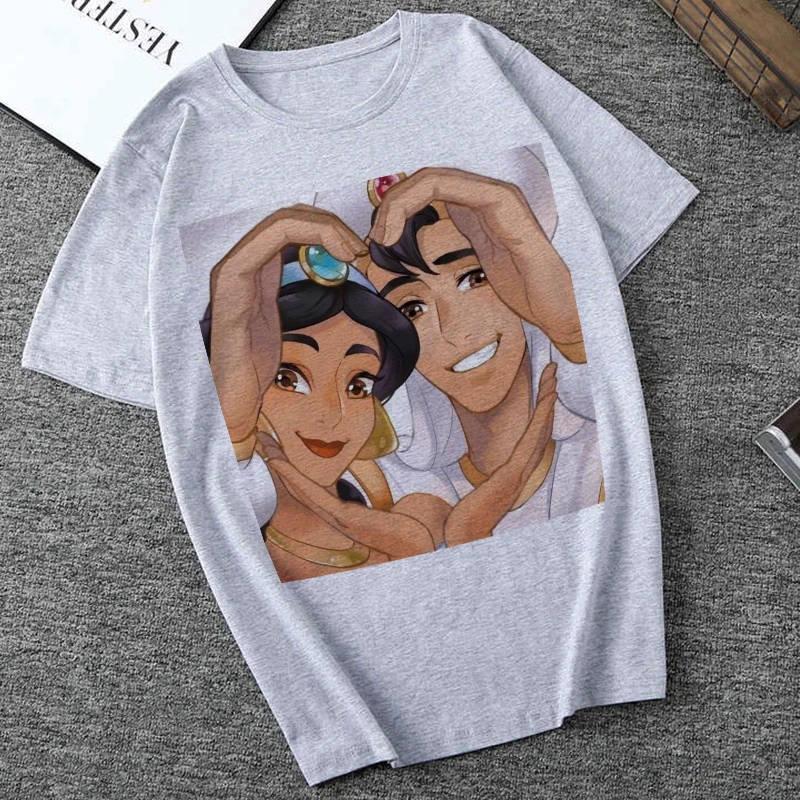 

2019 Summer Women Vogue Print Tumblr Aesthetic Princess T Shirt Casual Short Sleeve O-Neck Harajuku Kawaii Streetwear T-shirt