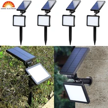 Новые 4 шт. xinree Солнечный свет движения Сенсор лампа открытый садовый декор 48 Светодиодные Панели солнечные белый теплый белый светодиод лампа IP65