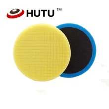 Полировальная подушечка 6 дюймов квадратная Автомобильная полировальная губка Желтая средняя режущая пена восковая Подушечка для автомобиля полировальные инструменты