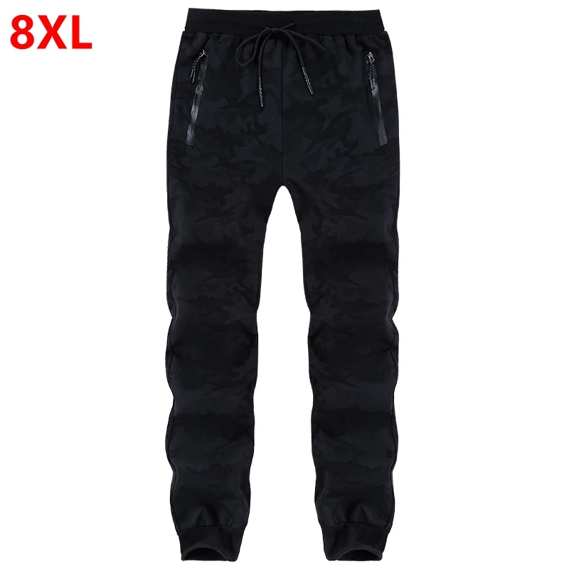 Fall new men plus size fertilizer casual pants big size tide stretch
