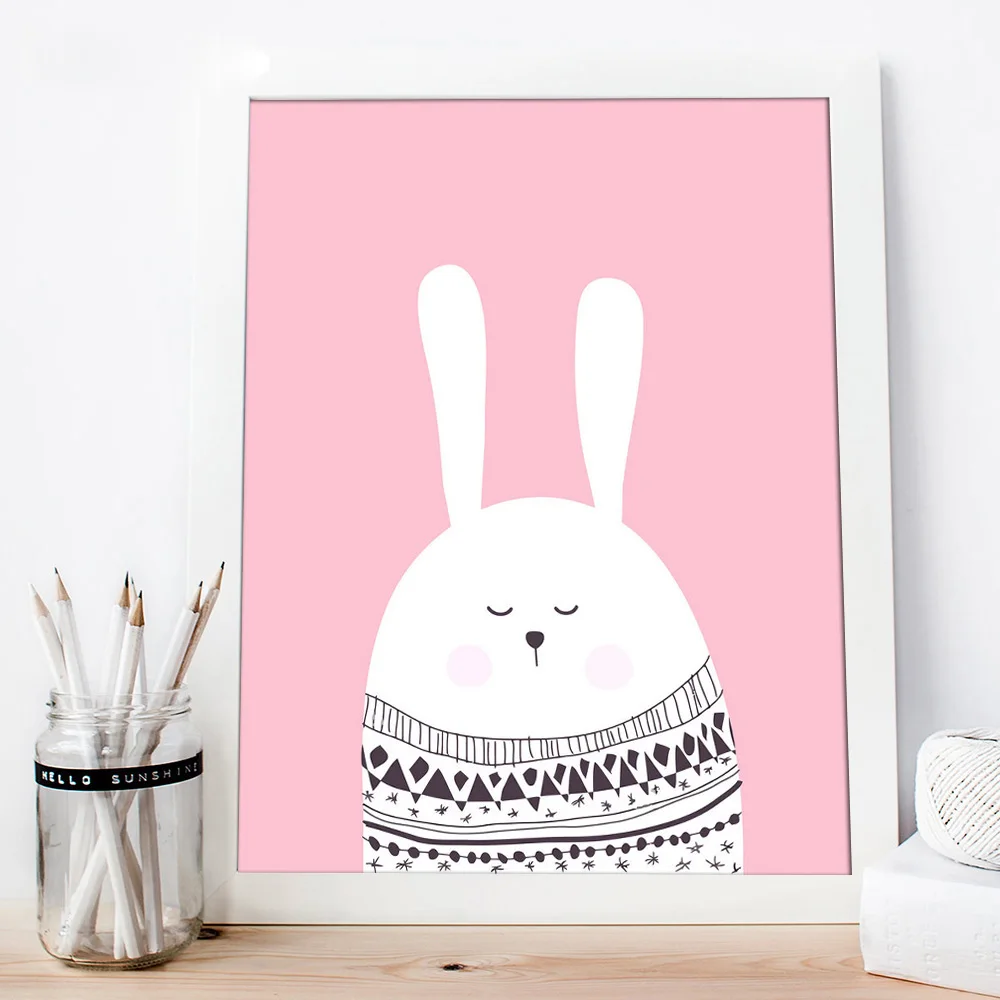 Nordic-Art-Cartoon-Animal-Deer-Bear-Penguin-Poster-Minimalist-Canvas-Painting-Nursery-Wall-Picture-Children-Room (3)