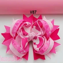 145 шт., модные волосы на День святого Валентина, банты, волосы каскадом, банты, кольцо, Женский бант для волос, заколки для волос