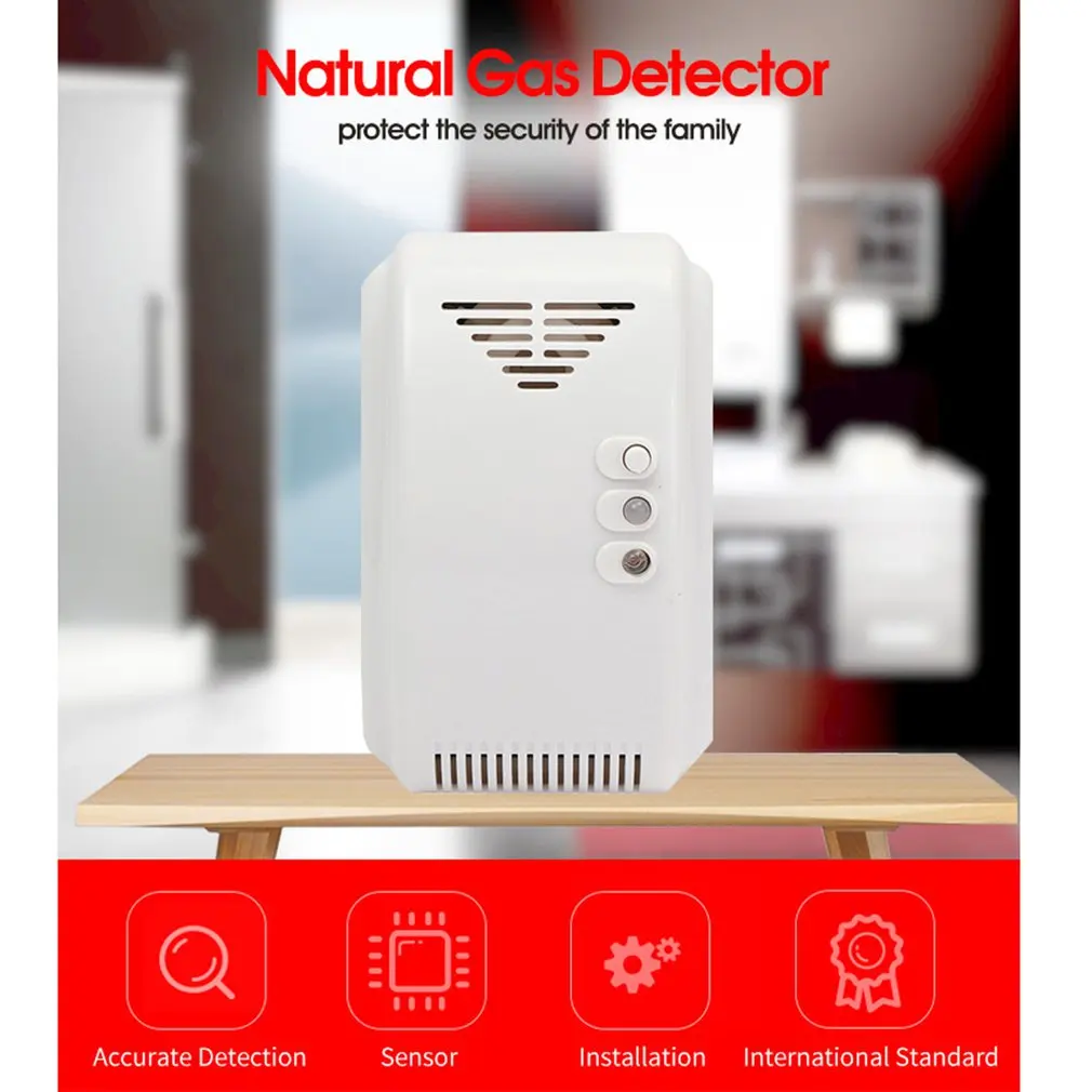 

Wall-Mounted Standalone Networking Combustible Coal Natural Gas Alarm Sensor Leaking Detector