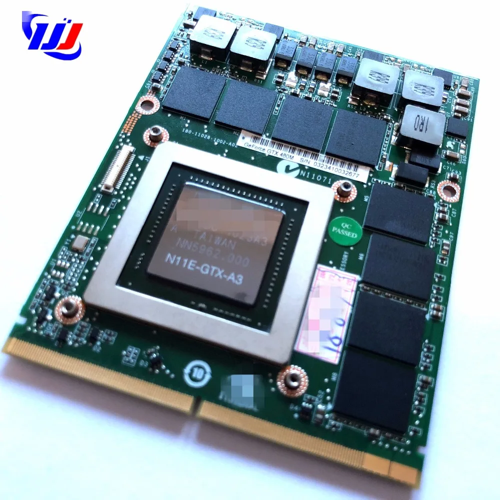 Видеокарта для C levo W86cu W860cu W860tu M860tu графическая видеокарта N VIDIA G eForce GTX 480M GTX480M 2 ГБ
