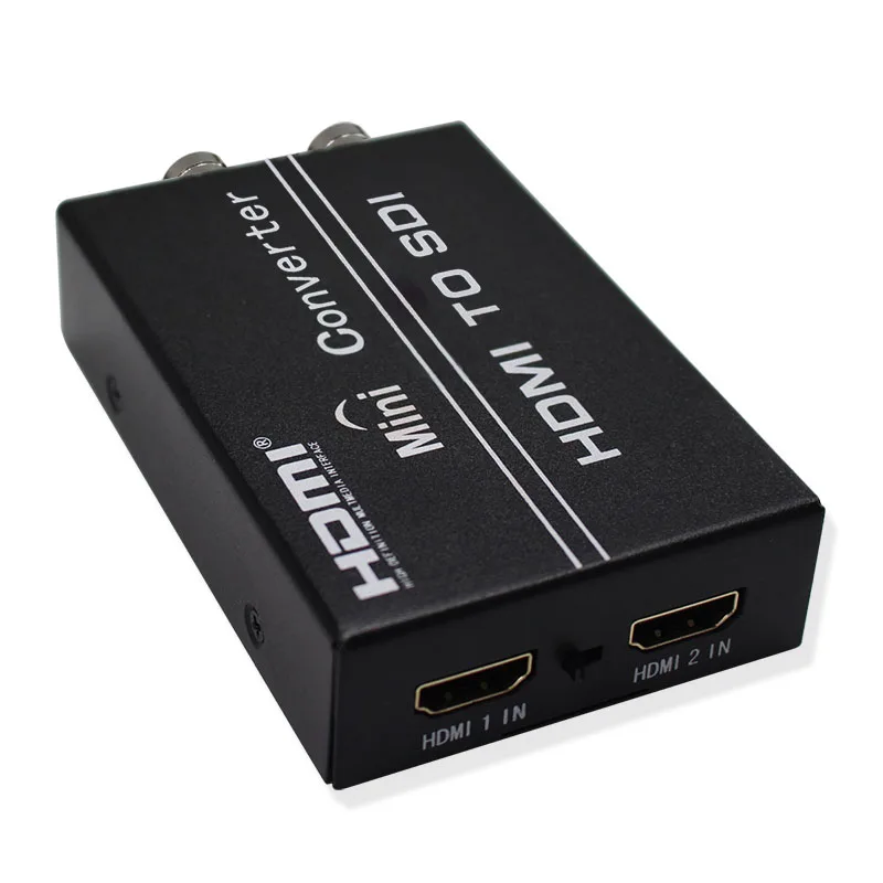 HDMI to SDI Converter with Dual HDMI Input and Dual SDI BNC Output SD HD 3G Support 1080P for Camera HDTV