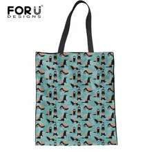 FORUDESIGNS/дерзкие хорьки, Льняная сумка-тоут, тканевая сумка, повседневные холщовые сумки для покупок, модные Хлопковые женские сумки на плечо
