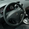 BANNIS Hand-stitched Black Leather Steering Wheel Cover for Old Peugeot 408 /Peugeot 308 ► Photo 3/4