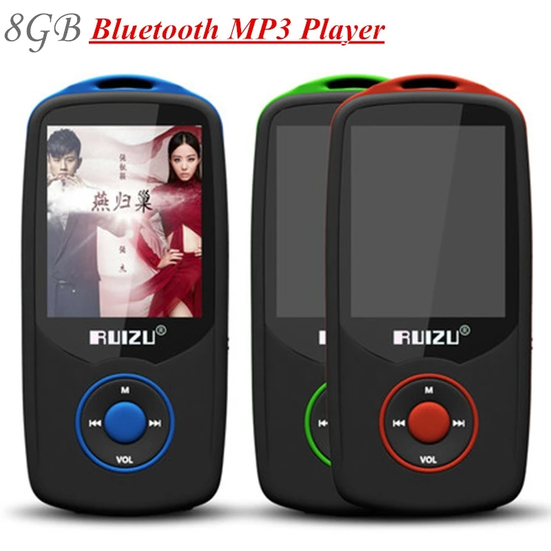 

100% Original RUIZU X06 16GB Bluetooth mp3 player 1.8 Inch 100Hr High Quality Lossless Recorder FM Radio Walkman + Free Lanyard