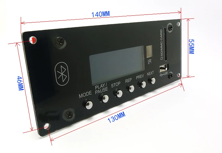 Новейший U диск USB SD MMC карта радио сигнализация 4,0 Bluetooth APE FLAC MP3 WMA WAV декодер плата 12 в беспроводной аудио модуль для автомобиля