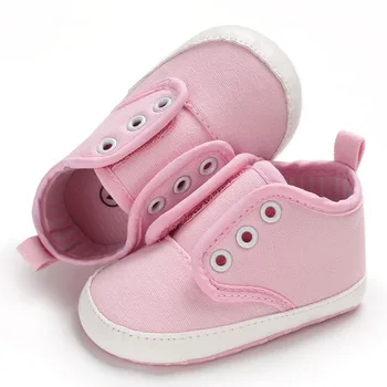 

Newborn Baby Boy Shoes First Walkers Spring Autumn Baby Boy Soft Sole Shoes Infant Girls Canvas Crib Shoes 0-18 Months