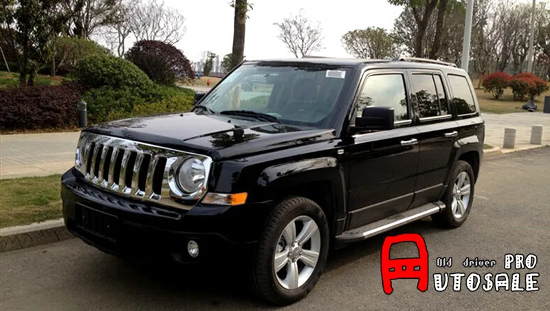 Для Jeep Patriot 2011 2012 2013 ABS Хромированная передняя Центральная решетка гриль рамка крышка 1 шт