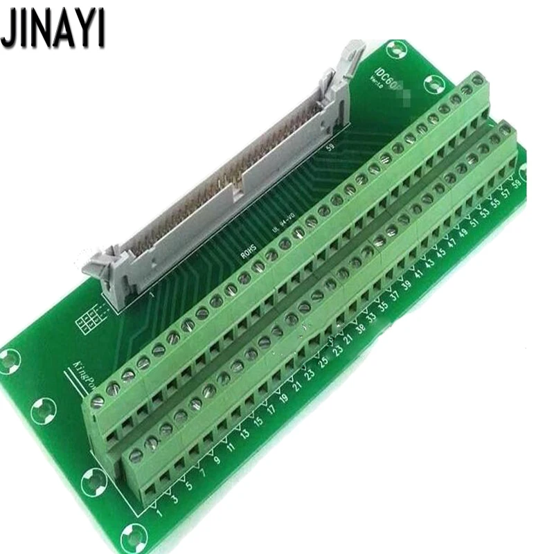 IDC60P IDC 60 Pin Male Terminal Block Breakout PLC Relay Terminals DIN
