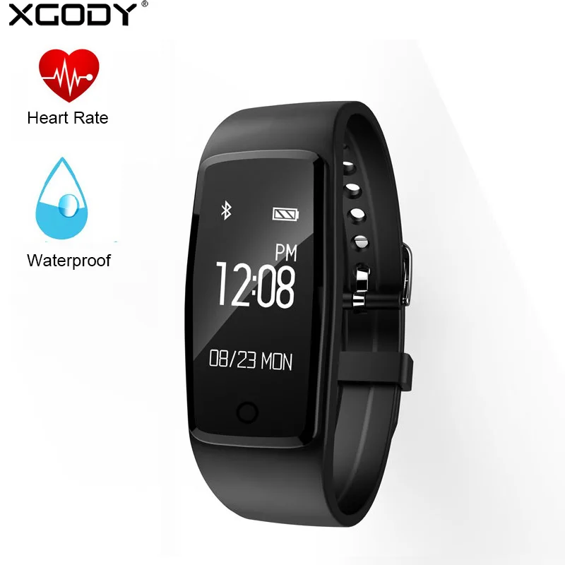 

XGODY S1 Smart Watch With Heart Rate Monitor Fitness Tracker Wrist Clock Slim Waterproof IP67 Smartwatch Connect Iphone Android
