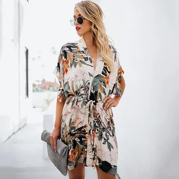 

2019 Women Large Beach Dress Bikini Bathing Swimwear Print Beach wear Cover Up Sarong Wrap Scarf Pareo