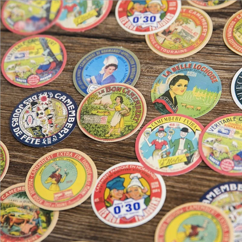 

45 pcs/ box Vintage Advertising placard mini paper sticker decoration DIY diary scrapbooking seal sticker kawaii stationery