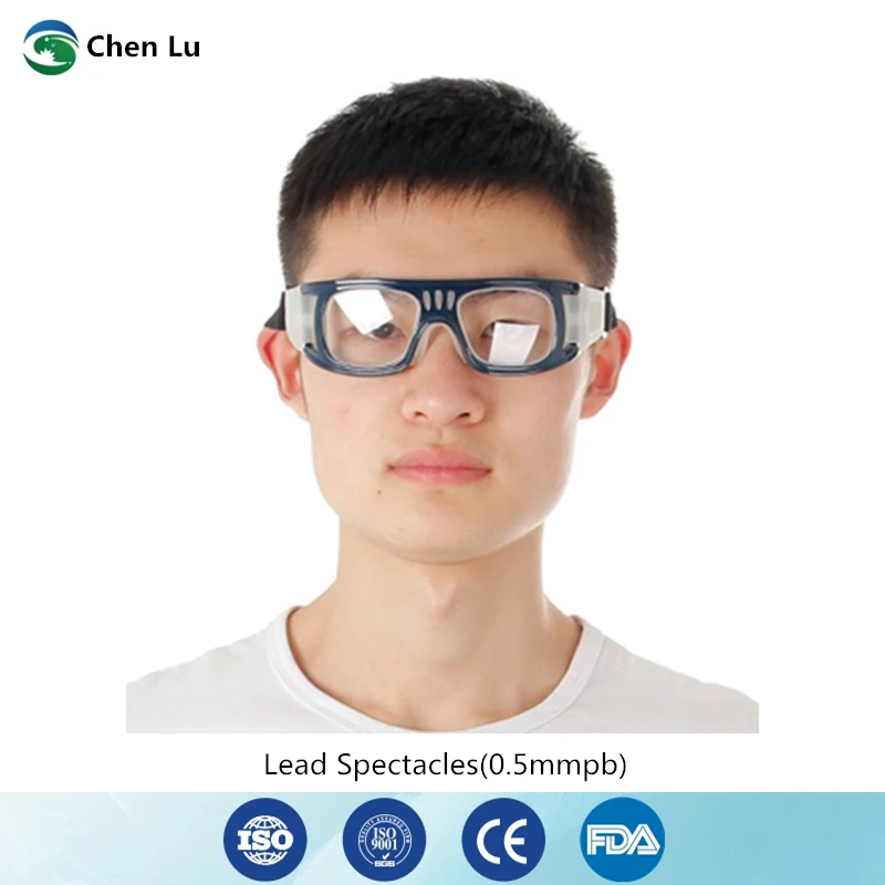 Защита от ядерного излучения очки гамма-луч рентгеновский резиновая защита повязки анти-линять дизайн 0,5 mmpb привести очки