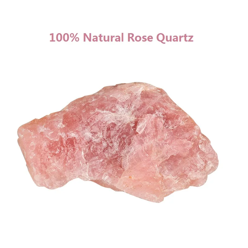 Da Forma do coração Natural Quartzo Rosa