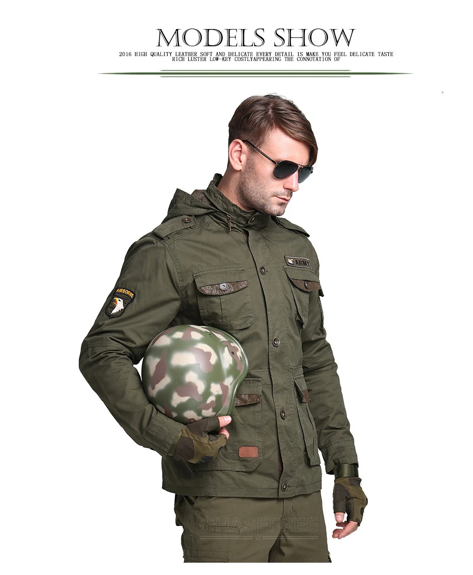 M65 ВВС США бомбардировщик армии тактические куртки для мужчин зима осень боевой мульти карман пальто толстовки ветровки военная куртка
