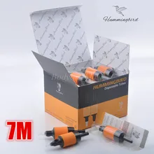 20 шт. HUMMINGBIRD одноразовый зажим для нанесения татуировки трубки плоские Magnum 7 Sterilied Grip Tube 7 M поставка