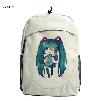 

Fashion High Quality Hatsune Miku Backpack Anime Vocaloid Canvas Laptop Student School Bag Free Shipping