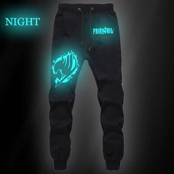 

Anime Fairy Tail Luminous Mens Pants Casual Trousers Joggers Bodybuilding Fitness Pants Autumn Winter Sportswear Sweatpants