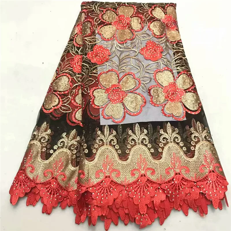

ZQ!African Lace Fabric 2018 Embroidered French Laces Fabric High Quality French Tulle Lace Fabric For Wedding Dress ! L112215