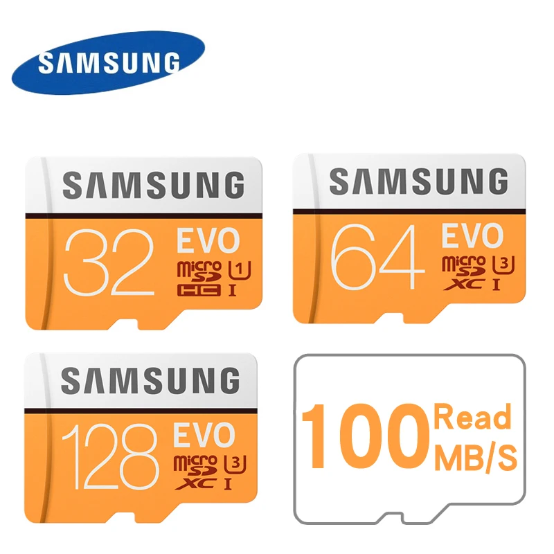 Samsung Evo + Plus 64 GB 32 GB 128 GB SDHC gps карт записки C10 64 GB SDXC U3 картао SD смартфон флэш-карты памяти скидка