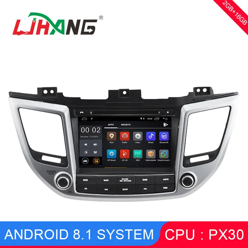 

LJHANG 2 Din Car Multimedia Player Android 8.1 Auto Radio For HYUNDAI IX35 2015 GPS Navi Mirror-Link Steering Wheel Headunit RDS