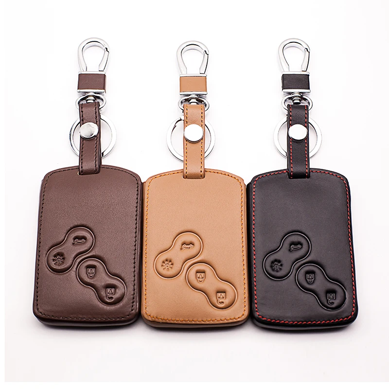 Кожаный чехол для ключа Renault Logan Megane 2 3 Koleos scenic|protect key|covers for renaultcover |