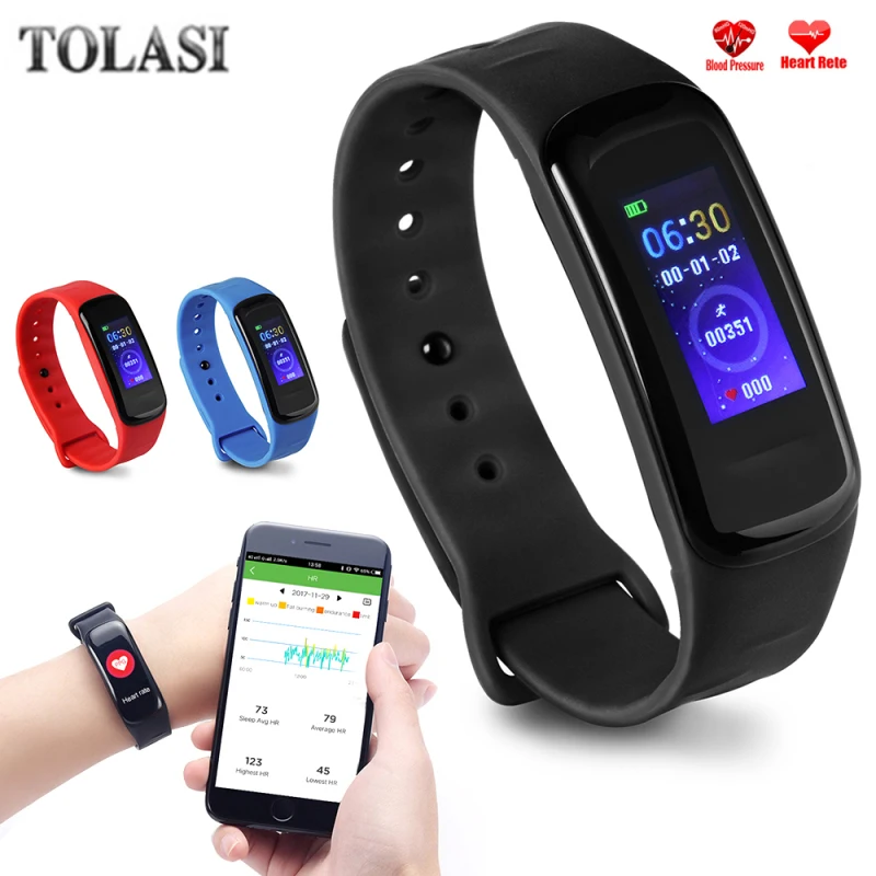 

Smart Watch Women Men Heart Rate Monitor Band 0.96" Color Screen Bracelet Activity Tracker Waterproof Bluetooth Fitness Watches