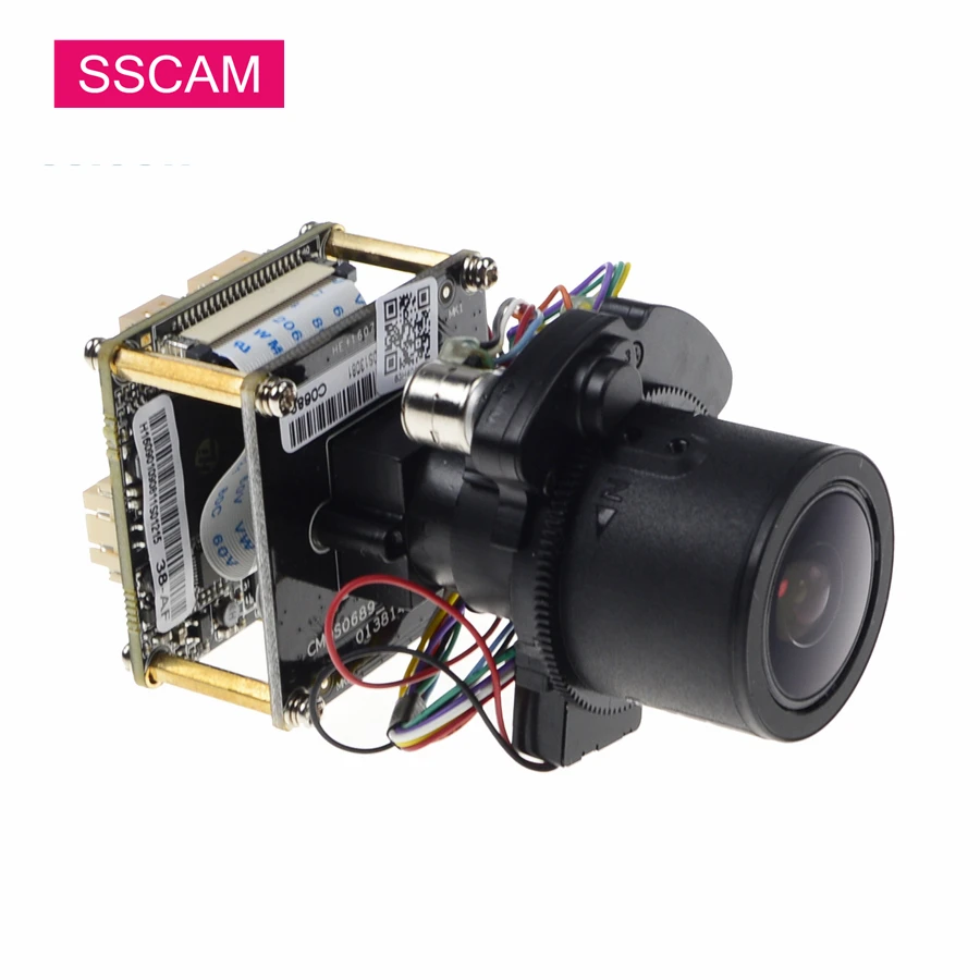 4MP Varifocal IP ONVIF Camera Module High Resolution Hi3518D+OV4689 4x Zoom Motorized Aotu Focus ONVIF P2P XMEye IP Camera Board