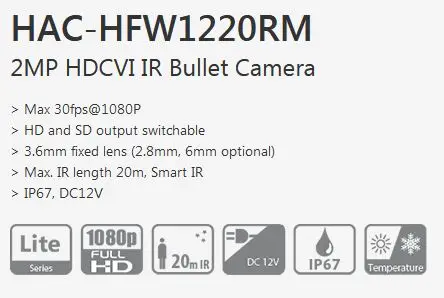 HAC-HFW1220RM features