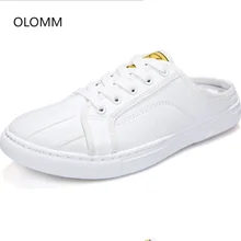 Для мужчин слипоны холщовые тапочки летние перетаскивание Лоферы дышащая пляжная обувь мужской закрытый носок, мягкая подошва Для мужчин s тапочки на открытом воздухе