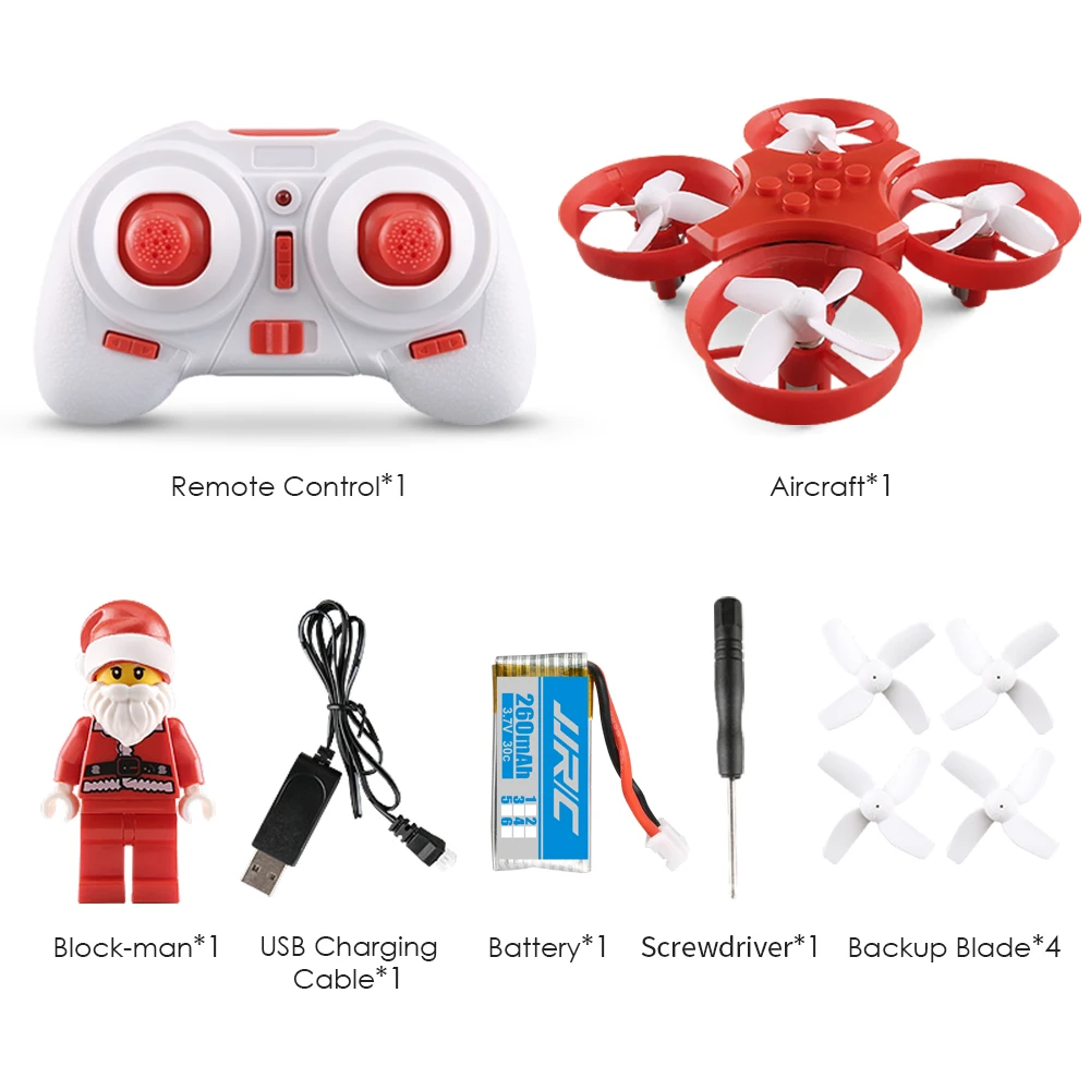 

H67 Flying Santa Claus RC Quadcopter Drone With Chrismas Song Inside Block Brick Headless Mode
