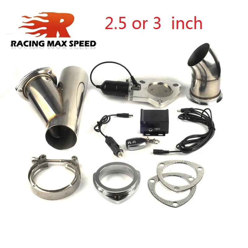 

New 2.5inch exhaust pipe cutout pipe with Remote control / unpick and wash