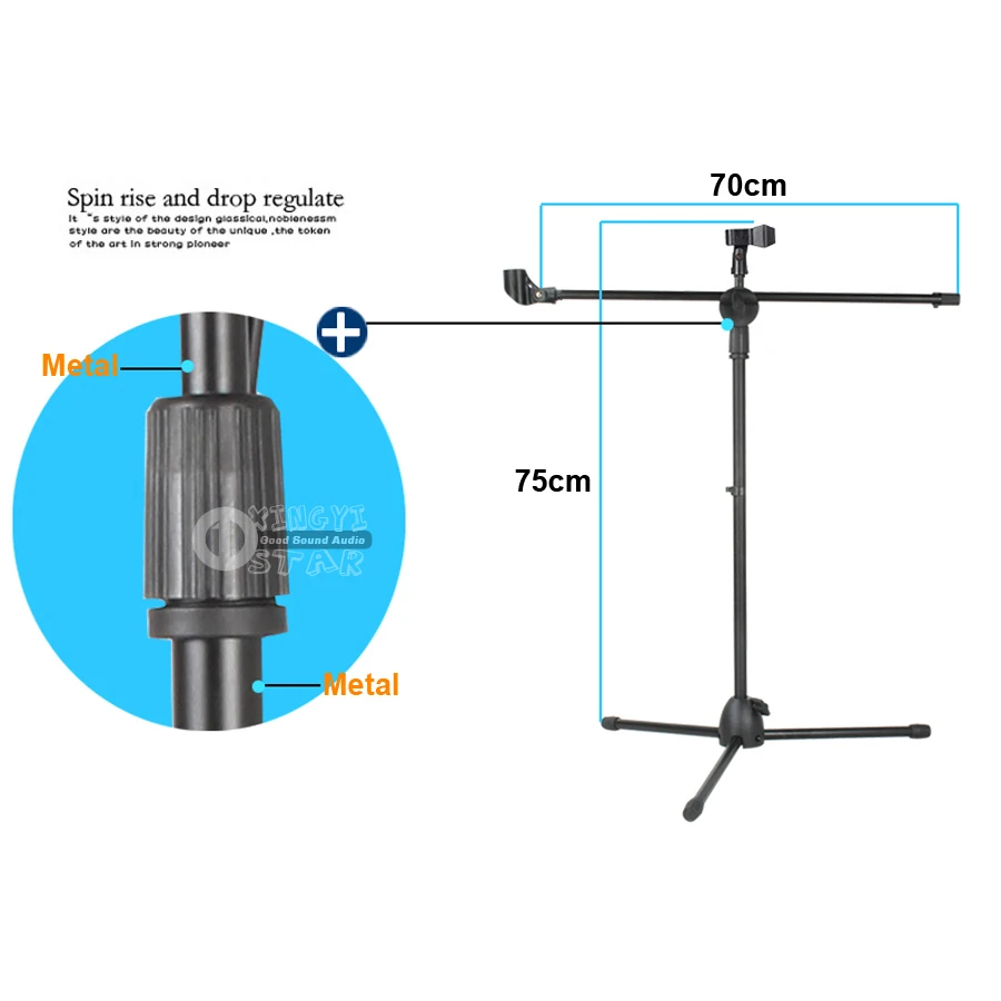 Профессиональный Регулируемый Настольный напольный штатив, держатель для микрофона, подставка для SHURE, ручной беспроводной микрофон, амортизирующий зажим для сцены